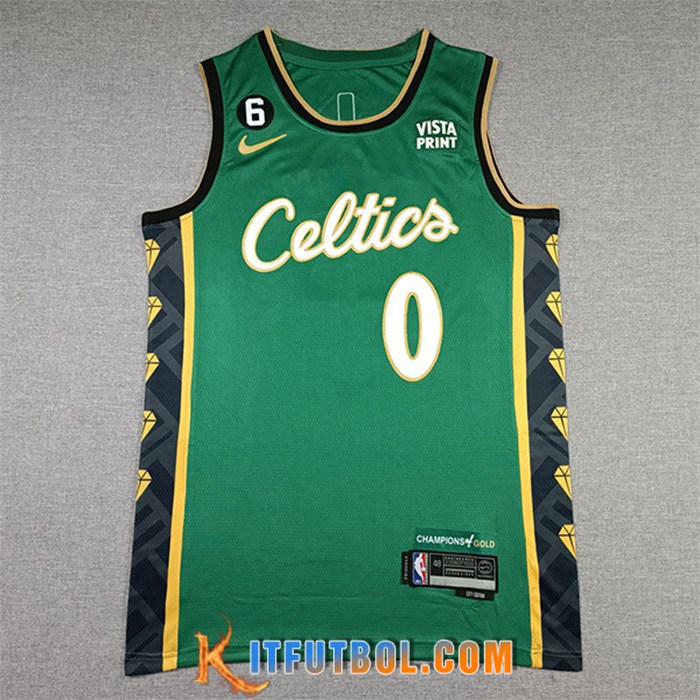 Camisetas Boston Celtics (TATUM #0) 2022/23 Verde