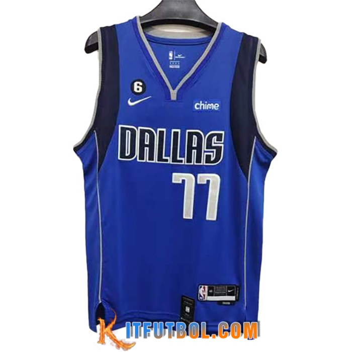Camisetas Dallas Mavericks (DONCIC #77) 2022/23 Azul