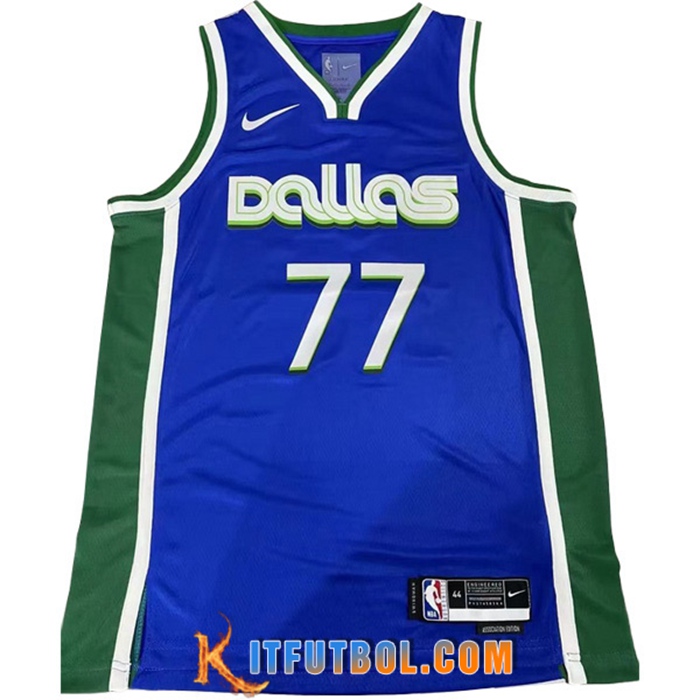 Camisetas Dallas Mavericks (DONCIC #77) 2022/23 Azul