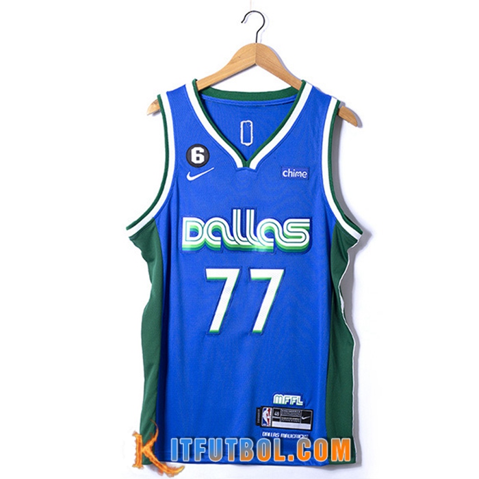 Camisetas Dallas Mavericks (DONCIC #77) 2022/23 Azul