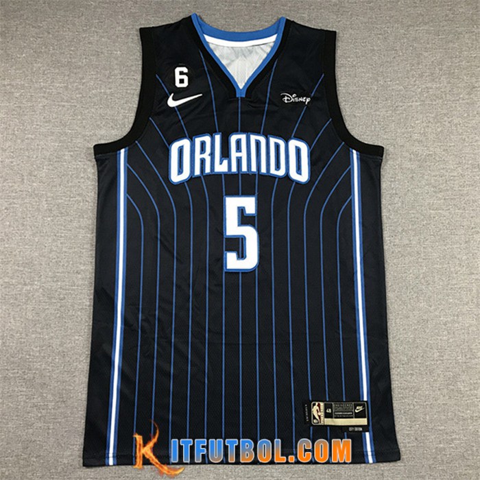 Camisetas Orlando Magic (BANCCHERO #5) 2022/23 Negro/Azul
