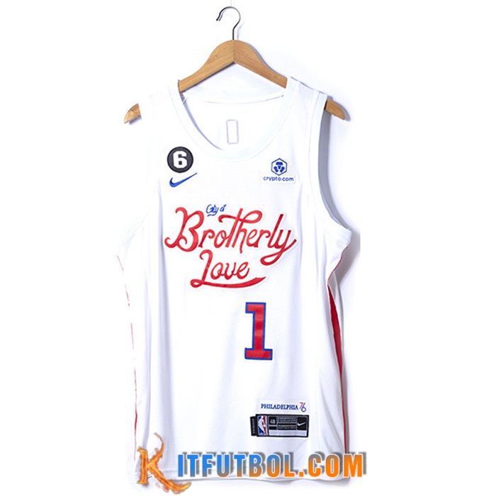 Camisetas Philadelphia 76ers (HARDEN #1) 2022/23 Blanco