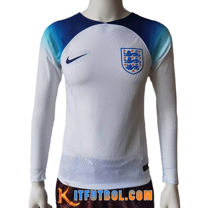 Nueva Camiseta Equipo Nacional Inglaterra Primera Manga Larga 2022/2023