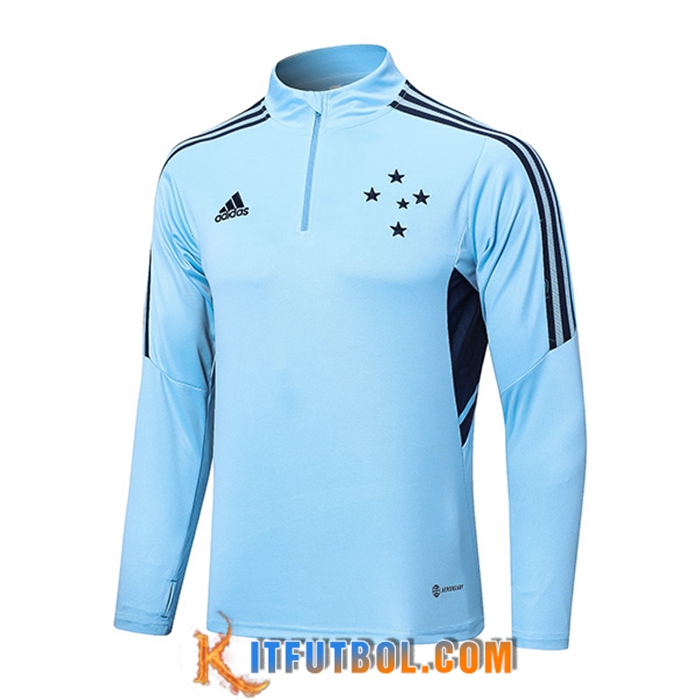 Sudadera De Entrenamiento Cruzeiro EC Azul Claro 2022/2023