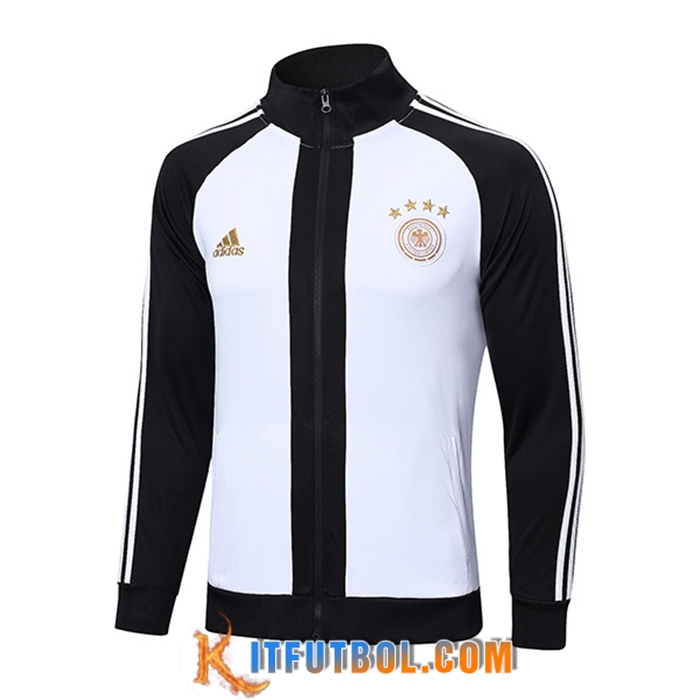 Chaquetas Futbol Alemania Blanco/Negro 2022/2023