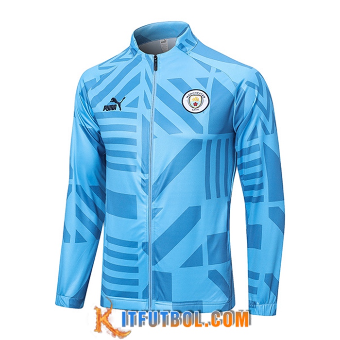 Chaquetas Futbol Manchester City Azul Claro 2022/2023