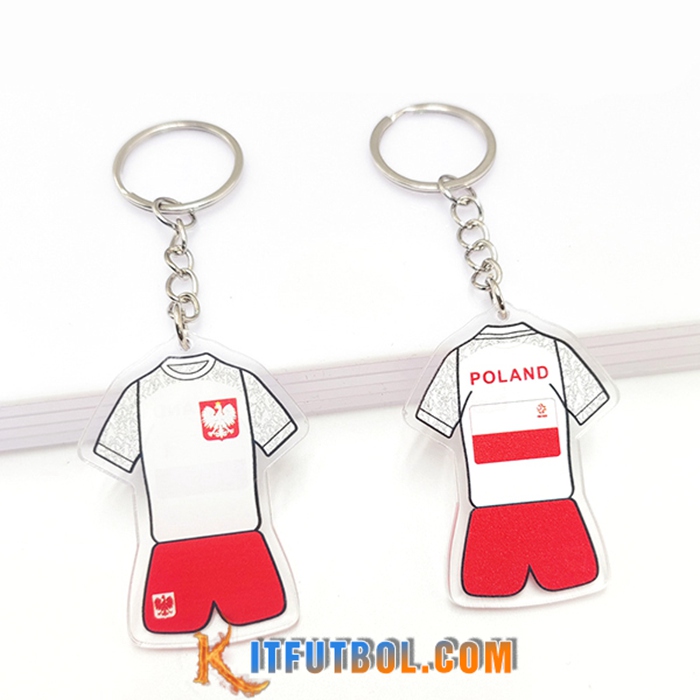 Nueva Titular de la clave Copa Del Mundo 2022 Polonia Rojo/Blanco