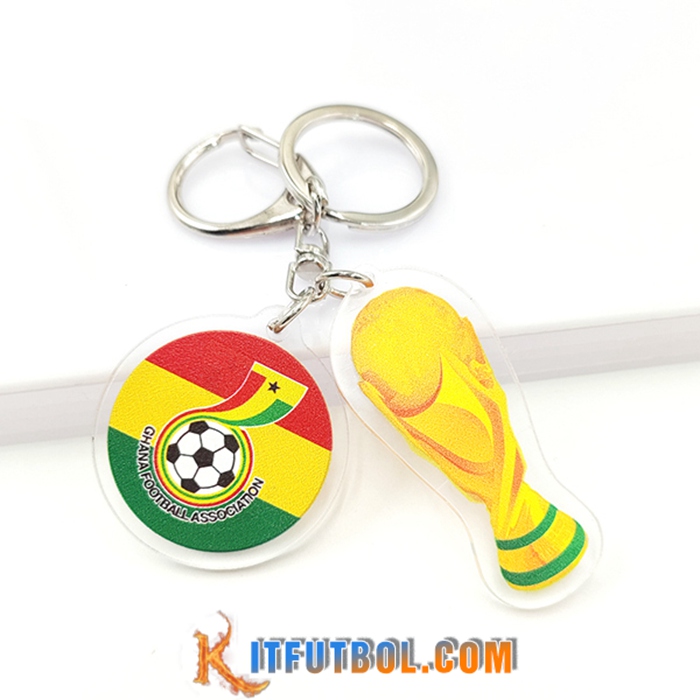 Nueva Titular de la clave Arrondir Copa Del Mundo 2022 + Ghana Rojo/Amarillo/Verde