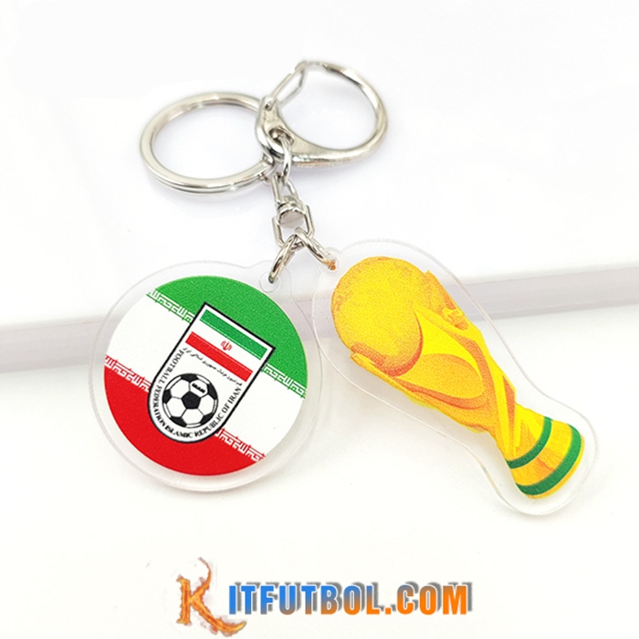 Nueva Titular de la clave Arrondir Copa Del Mundo 2022 + L'Iran Verde/Blanco/Rojo