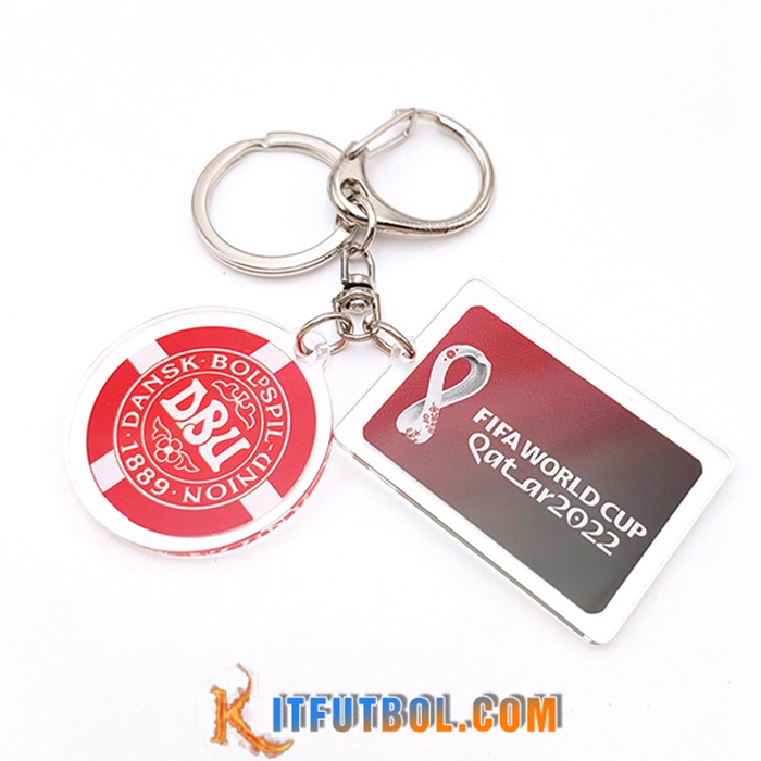 Nouvelle Titular de la clave Copa Del Mundo 2022 Dinamarca Rojo/Blanco