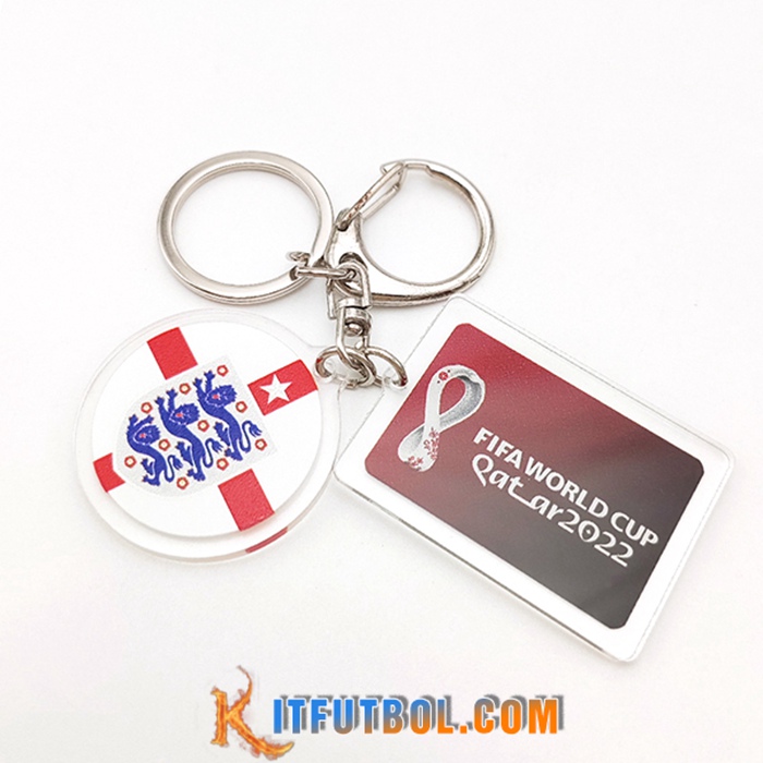 Nouvelle Titular de la clave Copa Del Mundo 2022 Inglaterra Blanco/Rojo