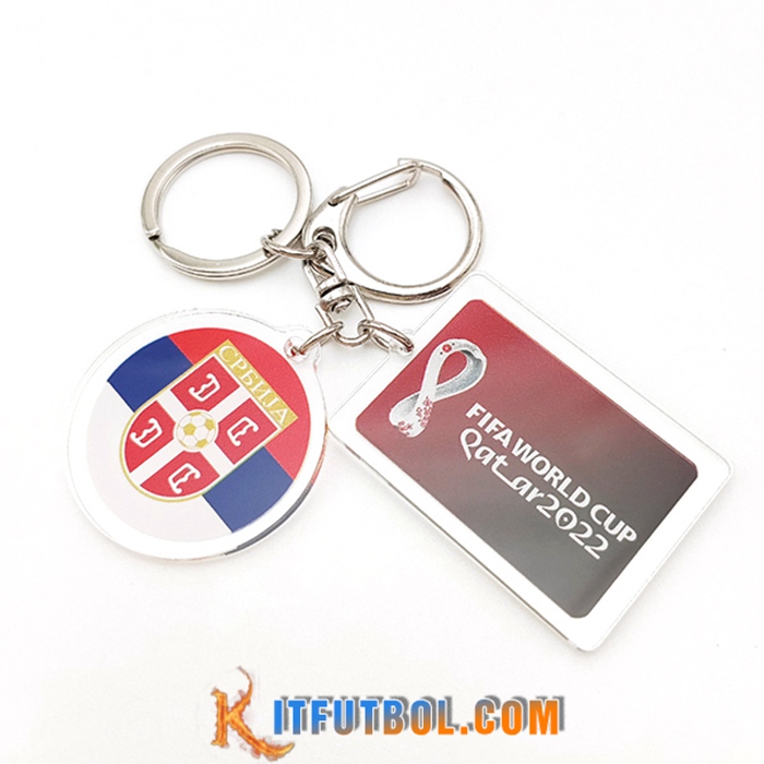 Nouvelle Titular de la clave Copa Del Mundo 2022 Serbia Rojo/Blanco/Azul