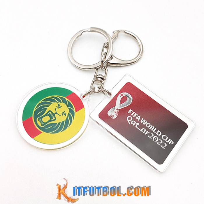 Nouvelle Titular de la clave Copa Del Mundo 2022 Camerún Verde/Rojo/Amarillo
