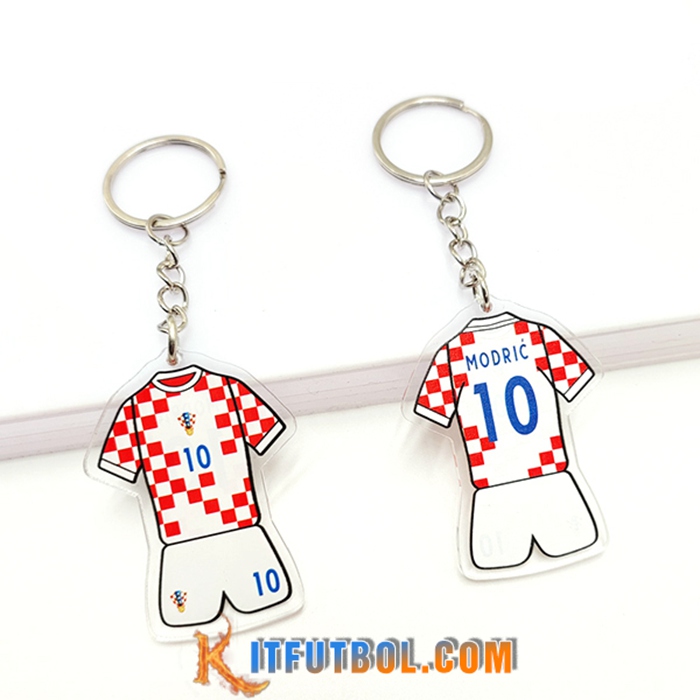 Nueva Titular de la clave Copa Del Mundo 2022 Croacia (MODRIĆ) Blanco/Rojo