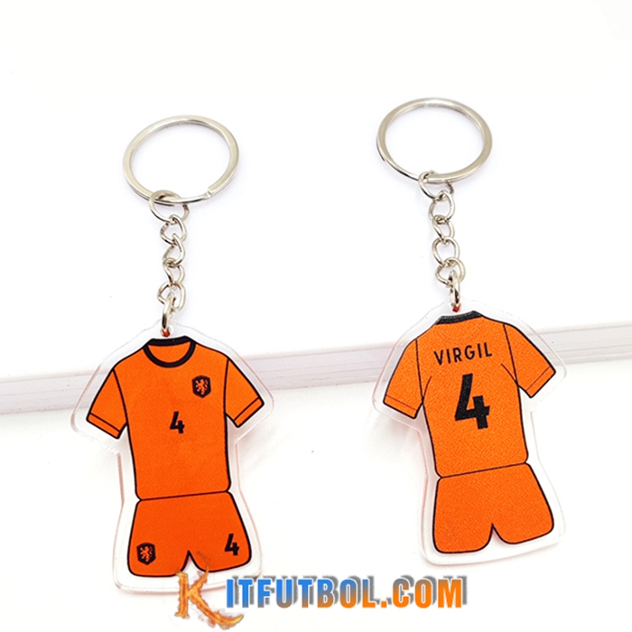 Nueva Titular de la clave Copa Del Mundo 2022 Países Bajos (VIRGIL) Naranja