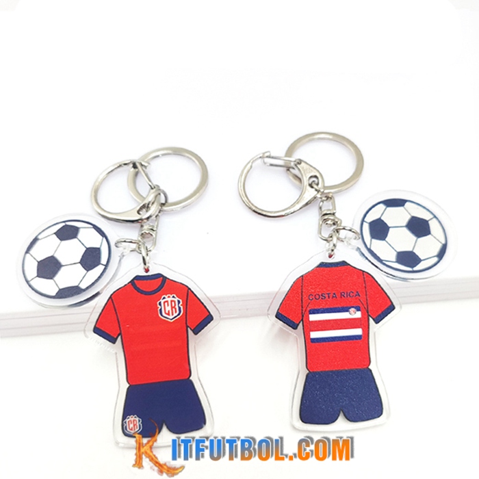 Nueva Titular de la clave futbol Copa Del Mundo 2022 Costa Rica Rojo/Azul
