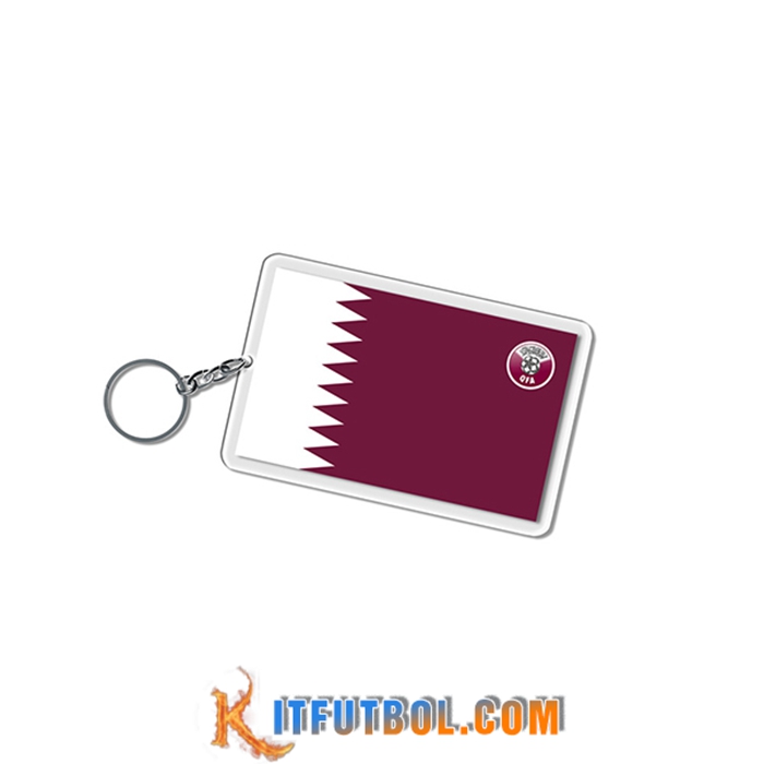 Nueva Titular de la clave Carré Copa Del Mundo 2022 Qatar Blanco/Marrón