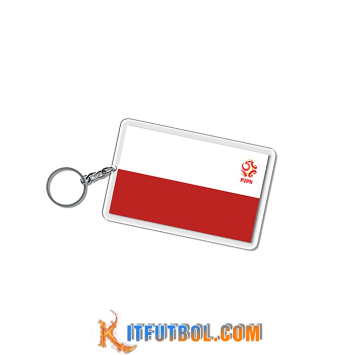 Nueva Titular de la clave Carré Copa Del Mundo 2022 Polonia Blanco/Rojo