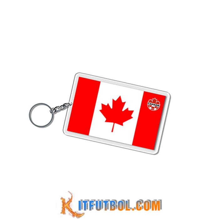 Nueva Titular de la clave Carré Copa Del Mundo 2022 Canada Blanco/Rojo