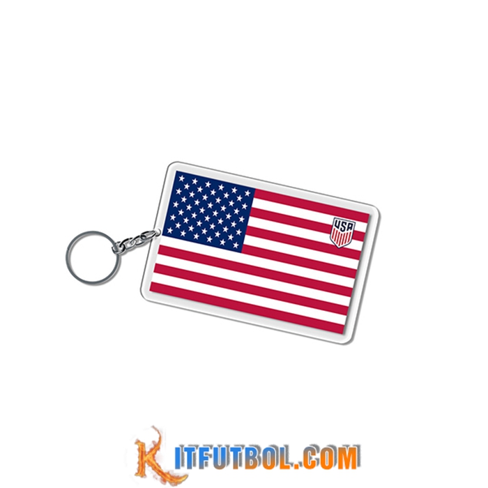 Nueva Titular de la clave Carré Copa Del Mundo 2022 Estados Unidos Blanco/Rojo/Azul