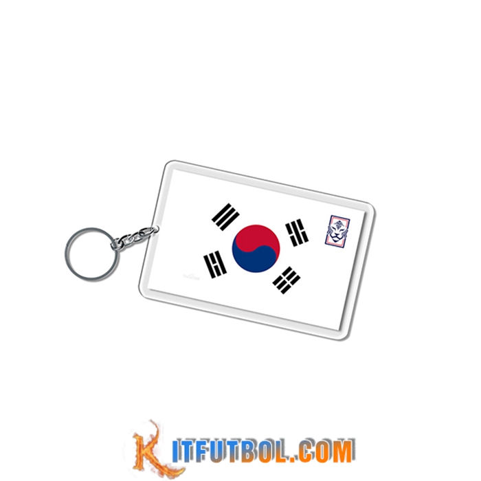 Nueva Titular de la clave Carré Copa Del Mundo 2022 Corea Blanco
