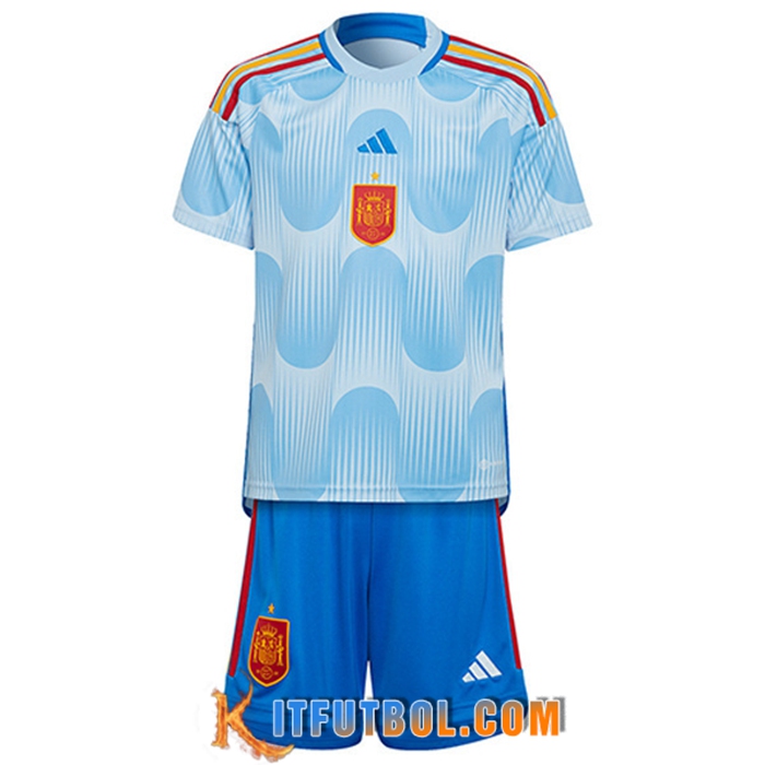 Camisetas De Futbol España Ninos Segunda Copa Del Mundo 2022