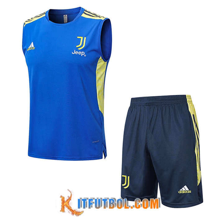 Camiseta Entrenamiento sin mangas + Cortos Juventus Azul 2022/2023