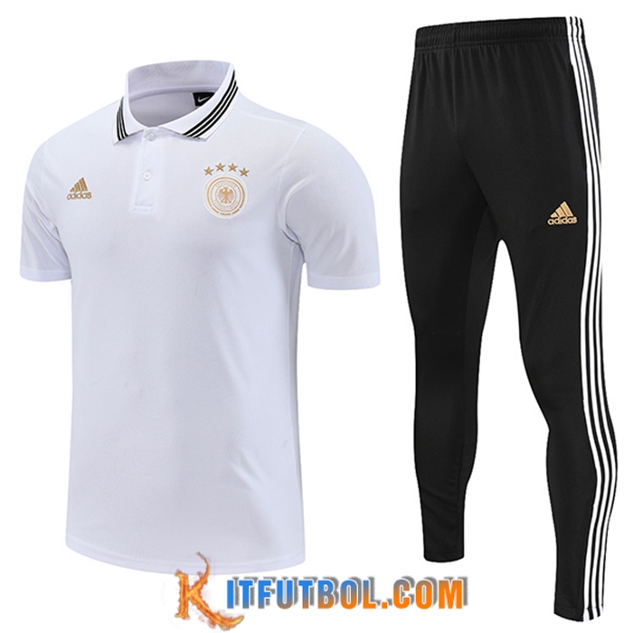 Camiseta Polo Alemania Blanco 2022/2023