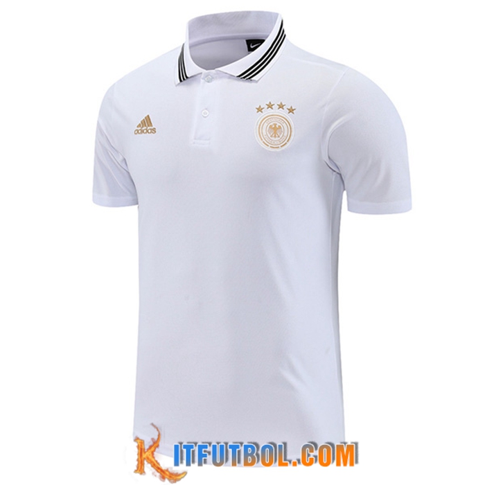 Camiseta Polo Alemania Blanco 2022/2023