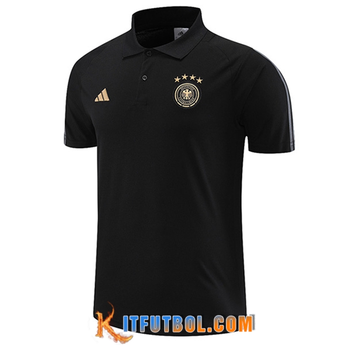Camiseta Polo Alemania Negro 2022/2023