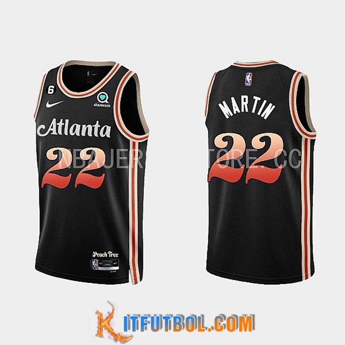 Camisetas Atlanta Hawks (MARTIN #22) 2022/23 Negro