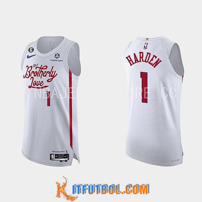 Camisetas Philadelphia 76ers (HARDEN #1) 2022/23 Blanco
