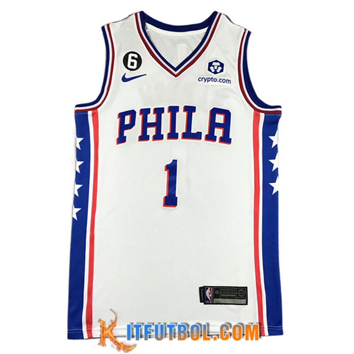 Camisetas Philadelphia 76ers (HARDEN #1) 2022/23 Blanco