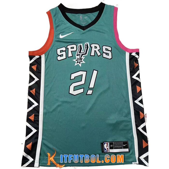 Camisetas San Antonio Spurs (COYOTE #2) 2022/23 Verde