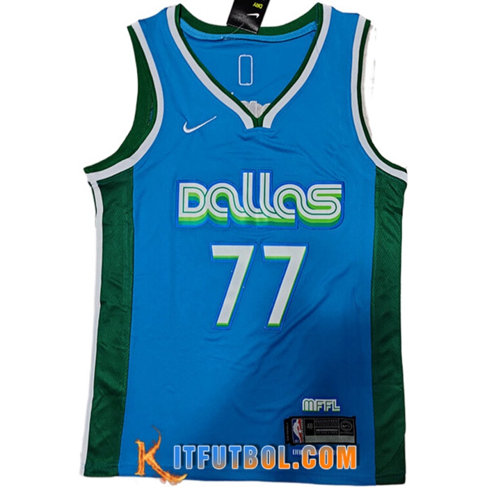 Camisetas Dallas Mavericks (DONČIĆ #77) 2022/23 Azul
