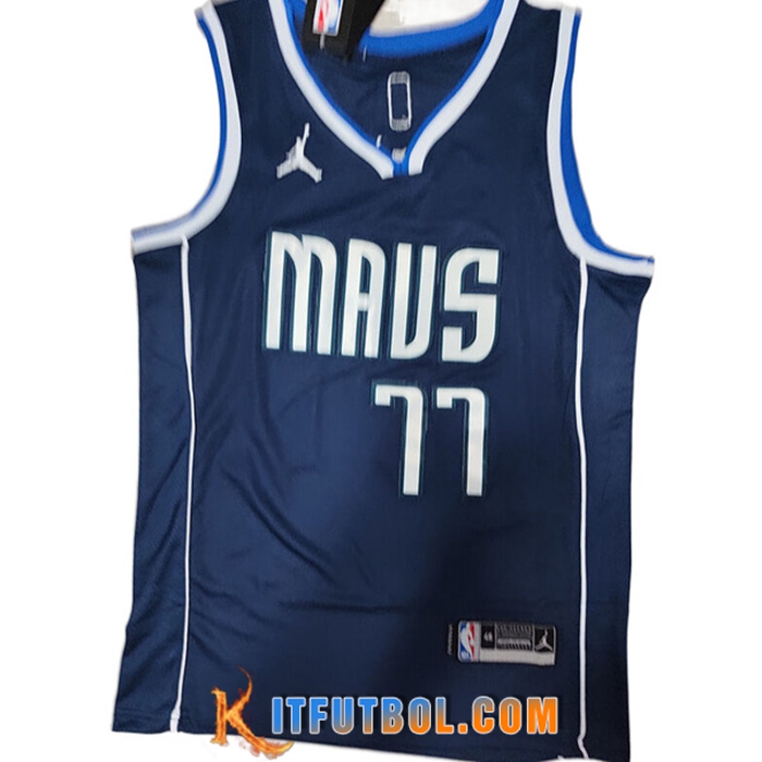 Camisetas Dallas Mavericks (DONČIĆ #77) 2022/23 Azul marino