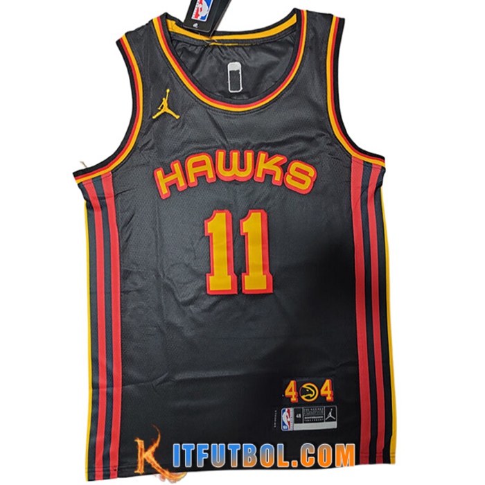 Camisetas Atlanta Hawks (YOUNG #11) 2022/23 Negro