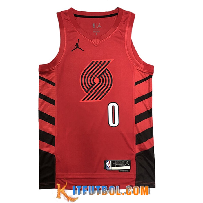 Camisetas Portland Trail Blazers (LILLARD #0) 2022/23 Rojo