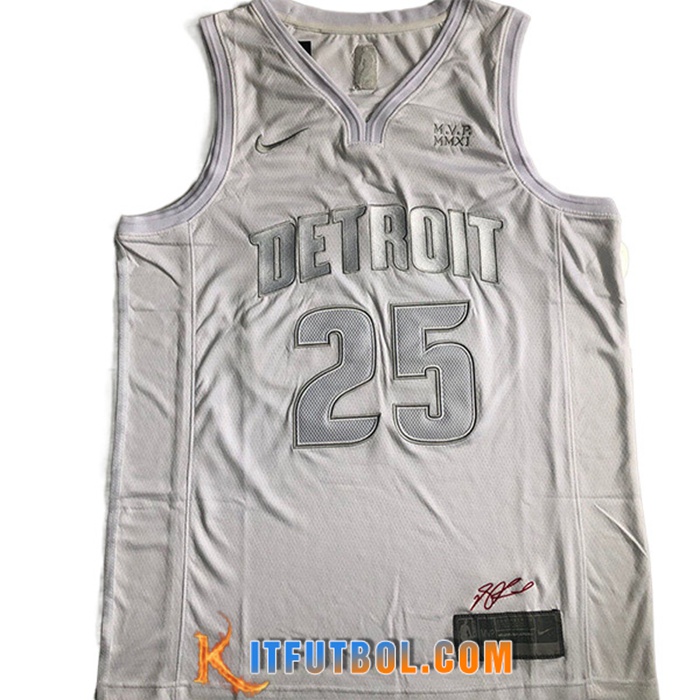 Camisetas Detroit Pistons (Rosa #25) 2022/23 Rojo