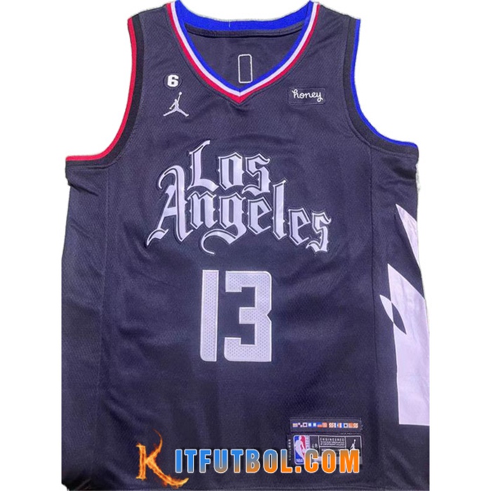 Camisetas Los Angeles Clippers (GEORGE #13) 2022/23 Negro