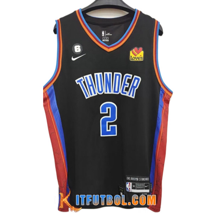 Camisetas Oklahoma City Thunder (GILGEOUS-ALEXANDER #2) 2022/23 Negro