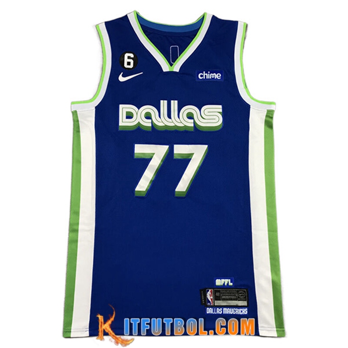 Camisetas Dallas Mavericks (DONČIĆ #77) 2022/23 Azul