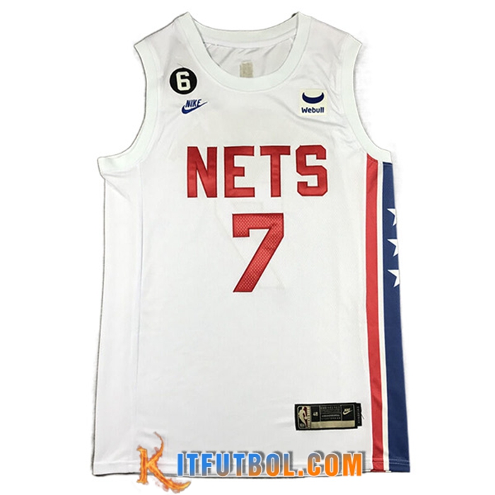 Camisetas Brooklyn Nets (DURANT #7) 2022/23 Blanco