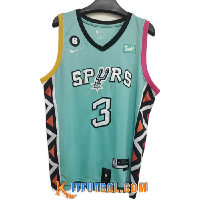 Camisetas San Antonio Spurs (JOHNSON #3) 2022/23 Verde