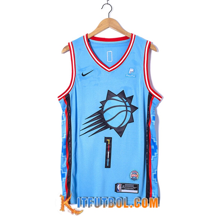 Camisetas Phoenix Suns (BOOKER #1) 2022/23 Azul