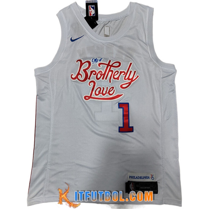 Camisetas Philadelphia 76ers (HARDEN #1) 2022/23 Blanco