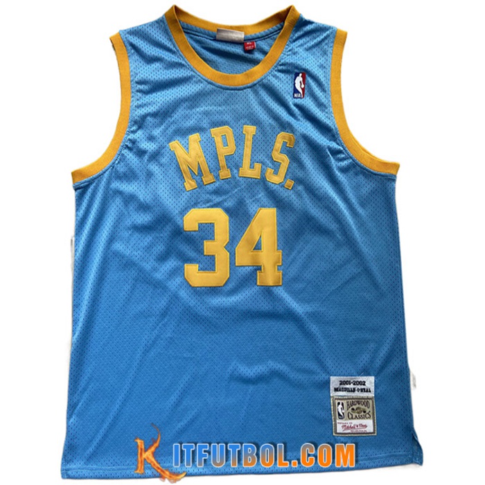 Camisetas Los Angeles Lakers (BRYANT #34) 2022/23 Azul Claro