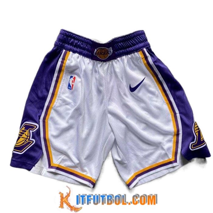Cortos NBA Los Angeles Lakers Blanco/Violeta