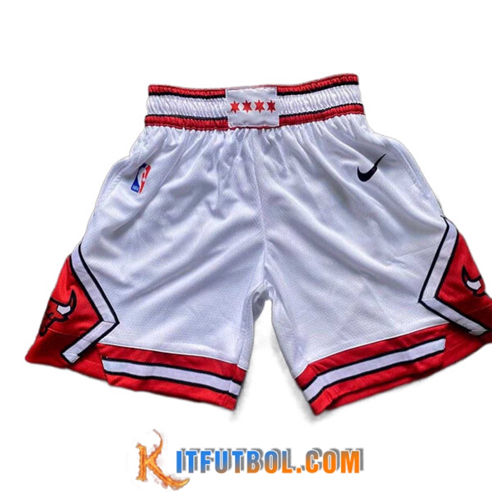 Cortos NBA Chicago Bulls Blanco