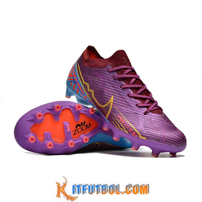 Nike Botas De Fútbol Air Zoom Mercurial Low Gang Vapor XV Elite AG Violeta
